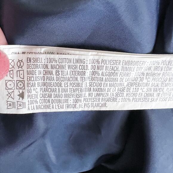 Vintage | 90s Looney Tunes Bugs Bunny Navy Blue That's All Folks Zip Jacket M - Picture 11 of 11